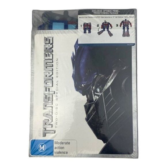 Transformers Two Disc Special Edition Optimus Prime DVD Case 15 inch Figure - Picture 1 of 7